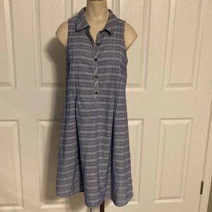 Xhilaration Sleeveless Button Front Shirt Dress L